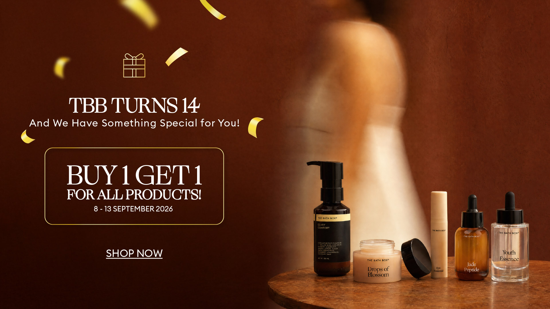 TBB TURNS 14 - BUY 1 GET 1